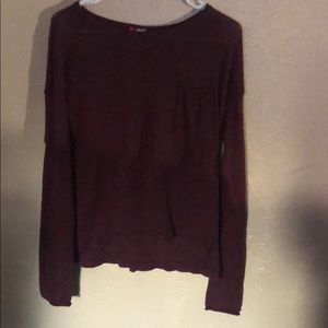 Loose fitting sheer sweater